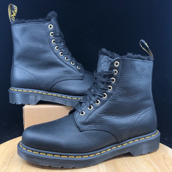 Dr. Martens Shoes - Dr Martens 8 Hole 1460 Pascal FL Cascade with Fur